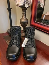 Apex Biomedical Lace-Up Black Leather Work boots BV4500 Men’s 10.5 M $185 NWT