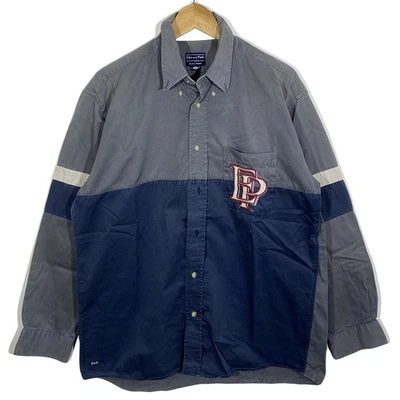 Chemise Rugby Colorblock Rugline Double Retors Vintage 90’s Eden Park - Photo 1/4