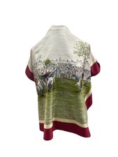 S19#Mantero Multicolore Silk Scarf Made In It...