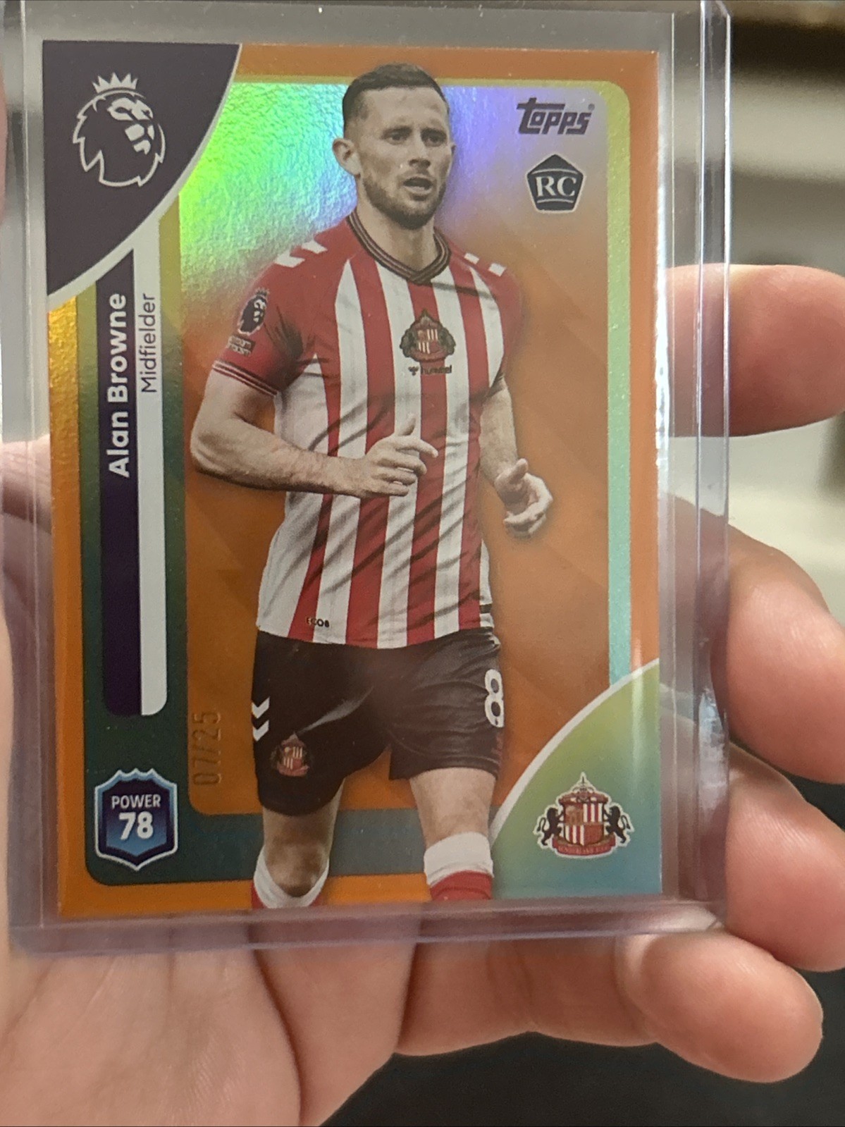Topps Premier League 2025-26 Sunderland Alan Browne RC /25 #351