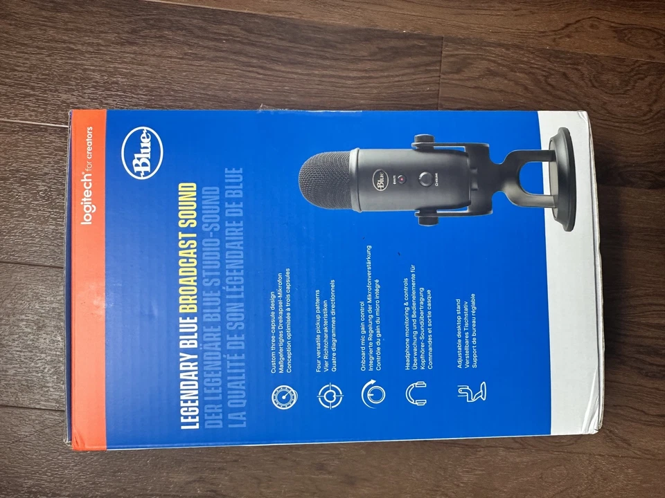 Blue Yeti USB Microphone - Black - Opened unused   - Image 2 of 3