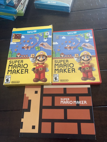 Super Mario Maker (Nintendo Wii U, 2015) CIB COMPLETE
