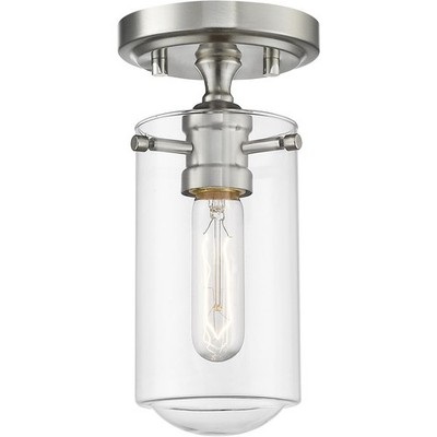 Z-Lite 471F1-BN Delaney 1 Light 5 inch Brushed Nickel Flush Mount Ceiling Light