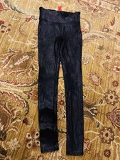Spanx Faux Patent Leather Liquid Gloss Leggings High Rise Sz XS