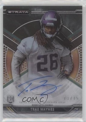 2015 Topps Strata Green 73/75 Trae Waynes #SA-TW Rookie Auto RC 5o1