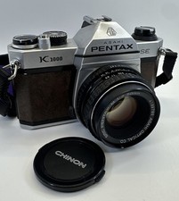 Pentax K1000 Special Edition 35mm Film SLR 50mm Lens Brown Read Description