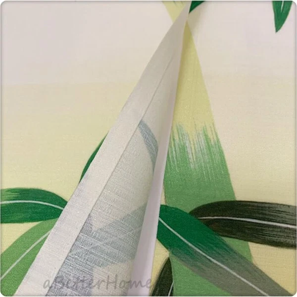 Tapiz divisor de puerta de casa con estampado de bambú verde NUEVO Foto 4 de 4