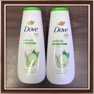 2X Dove Refreshing Cucumber & Green Tea Body Wash 20 oz. each