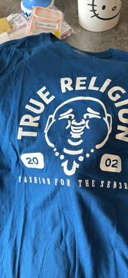 True Religion Jeans Blue Poseidon T-shirt Shirt Size Mens XL 