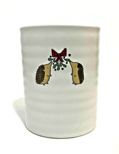 Lucinda Wei 6" Ceramic Canister Hedgehog Holidays