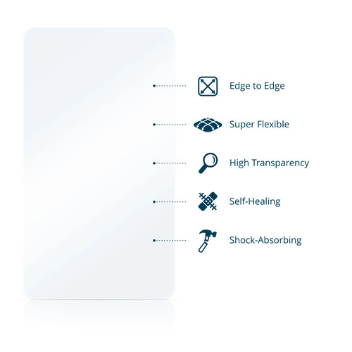 2x Protector Full-Cover do Garmin Forerunner 965 / 970 Zakrzywiona krawędź ekranu - Zdjęcie 6 z 8