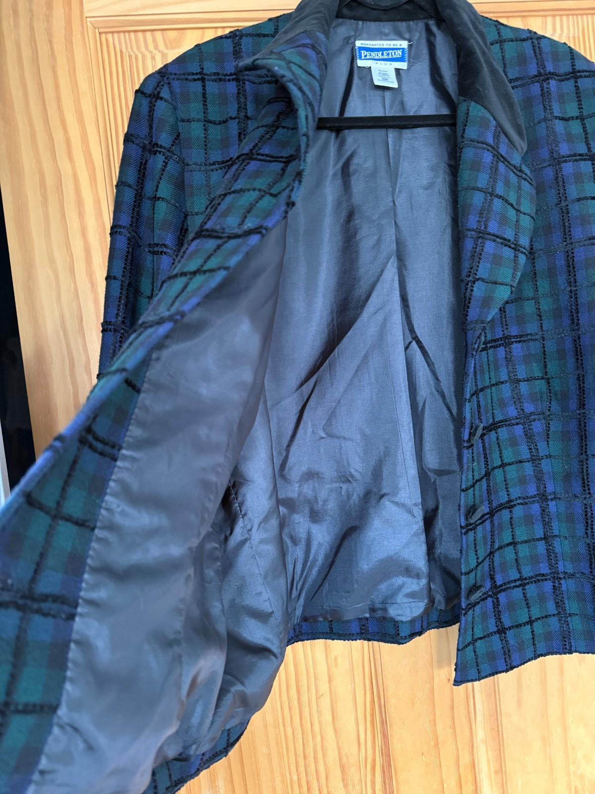 Pendleton Plus 20W Wool Blazer Jacket Blackwatch … - image 6