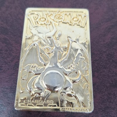 1999 Burger King Pokemon Charizard Nintendo 23K Gold Plated Trading Card