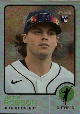 2022 Topps Heritage #588 Jacob Robson Chrome Refractor #/673