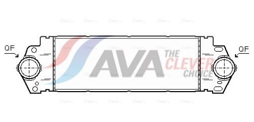 Fits AVA VNA4233 INTERCOOLER VW CAMPMOBILE (2003) 2.5 TDI