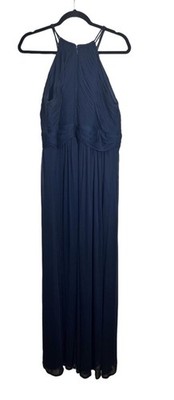 navy blue high neck bridesmaid dress Dark Navy Bridesmaid Dresses,Mermaid Bridesmaid Dress,High Neck Bridesmaid Dress,BD00277, US18W / Royal Blue