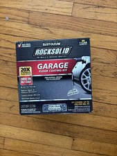 NEW Rust-Oleum RockSolid 1 Car Garage Floor Kit - 90 oz. - Gray Polycuramine