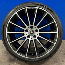 GENUINE MERCEDES 20” E CLASS AMG FRONT ALLOY WHEEL BLACK DIAMOND CUT A2134012200