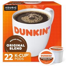 Dunkin' Donuts Original Blend Coffee 22 to 132 Count Keurig K cup