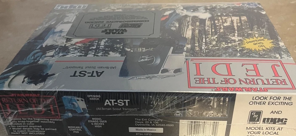 MPC Ertl Star Wars Return of the Jedi AT-ST Snap Model Kit 1992 SEALED - Image 2 of 4