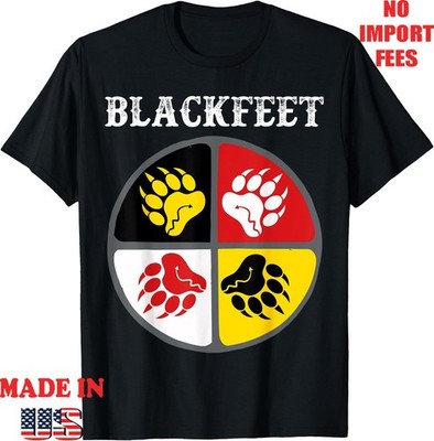 Blackfeet Native American Medicine Wheel Adult Kid Tshirt, Gildan 5000 Tee