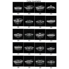 Alloy Crown Headband with K9 Rhinestone Detailing for Girls Women and Teens
