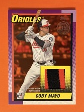 COBY MAYO (18/25) (1:4,895 Packs) ROOKIE (1990 JERSEY PATCH RELIC) 2025 Topps RC