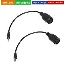 2pcs Type-A MIDI to 3.5mm Adapter, 15cm/6in MIDI Female to TRS 3.5mm Male Bre...