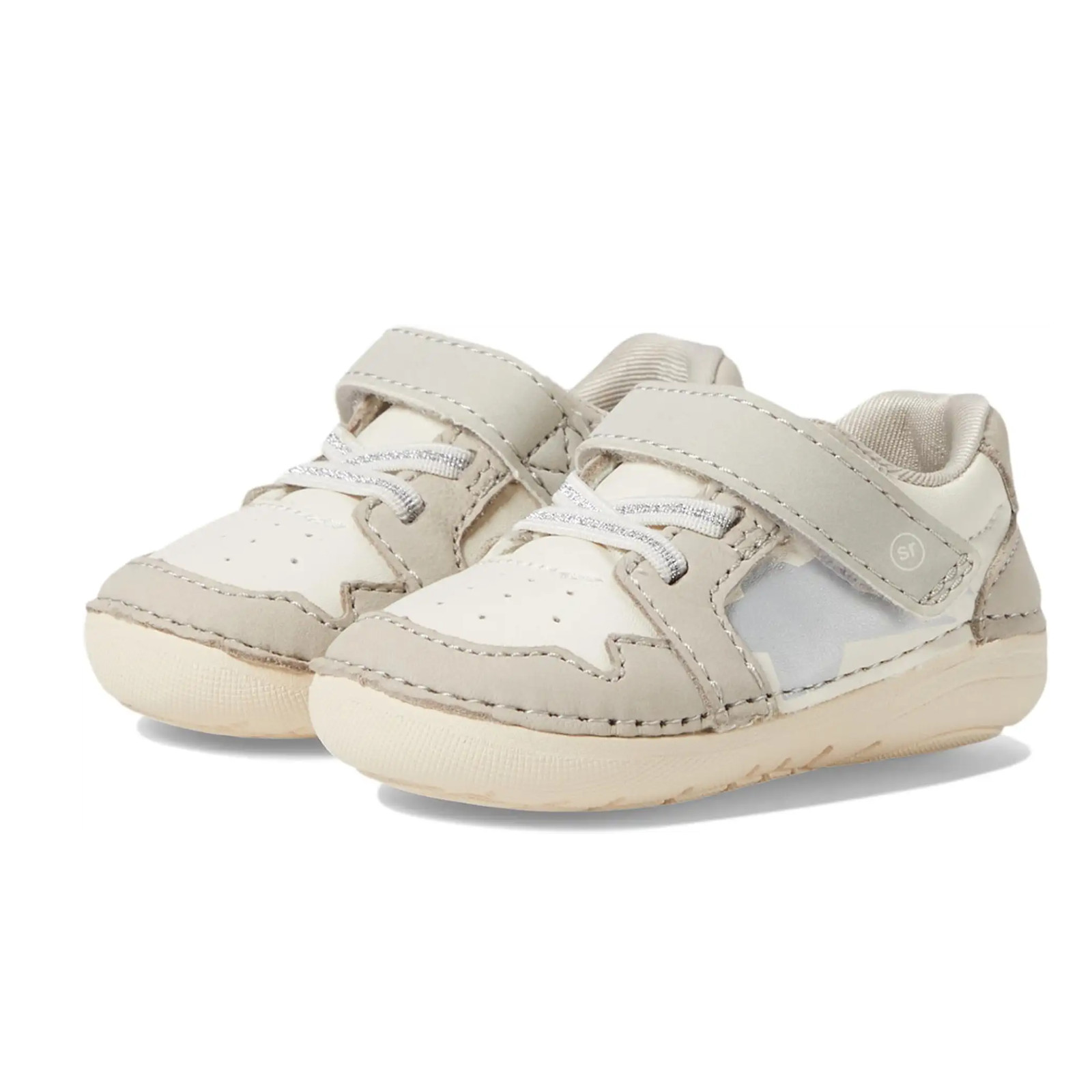 Stride Rite Infant Toddler SM Waverly Ecru Sneaker 3 WIDE Sh