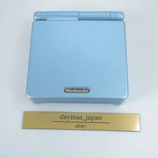 【Excellent】Nintendo GameBoy Advance SP Pearl Blue Console Charger #Ret0829/04