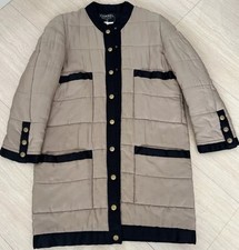 Chanel Vintage Jacket from Japan 1990AW Puffer Coat  38 40  8  10 Puffer Jacket