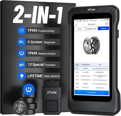 XTOOL TP380 OBD2-Diagnosegerät für 4 Systeme mit TPMS-Programmierfunktion