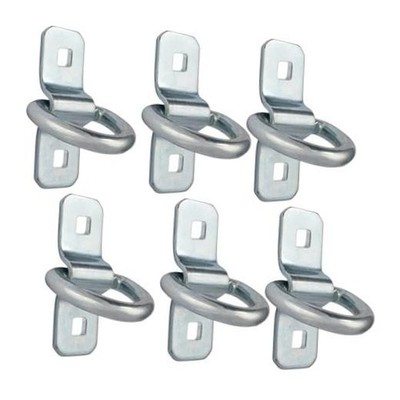 10 Stainless Steel D-Ring Tie Down Anchors - 6000 lbs Heavy Duty - 3/8'' - 10 PCS