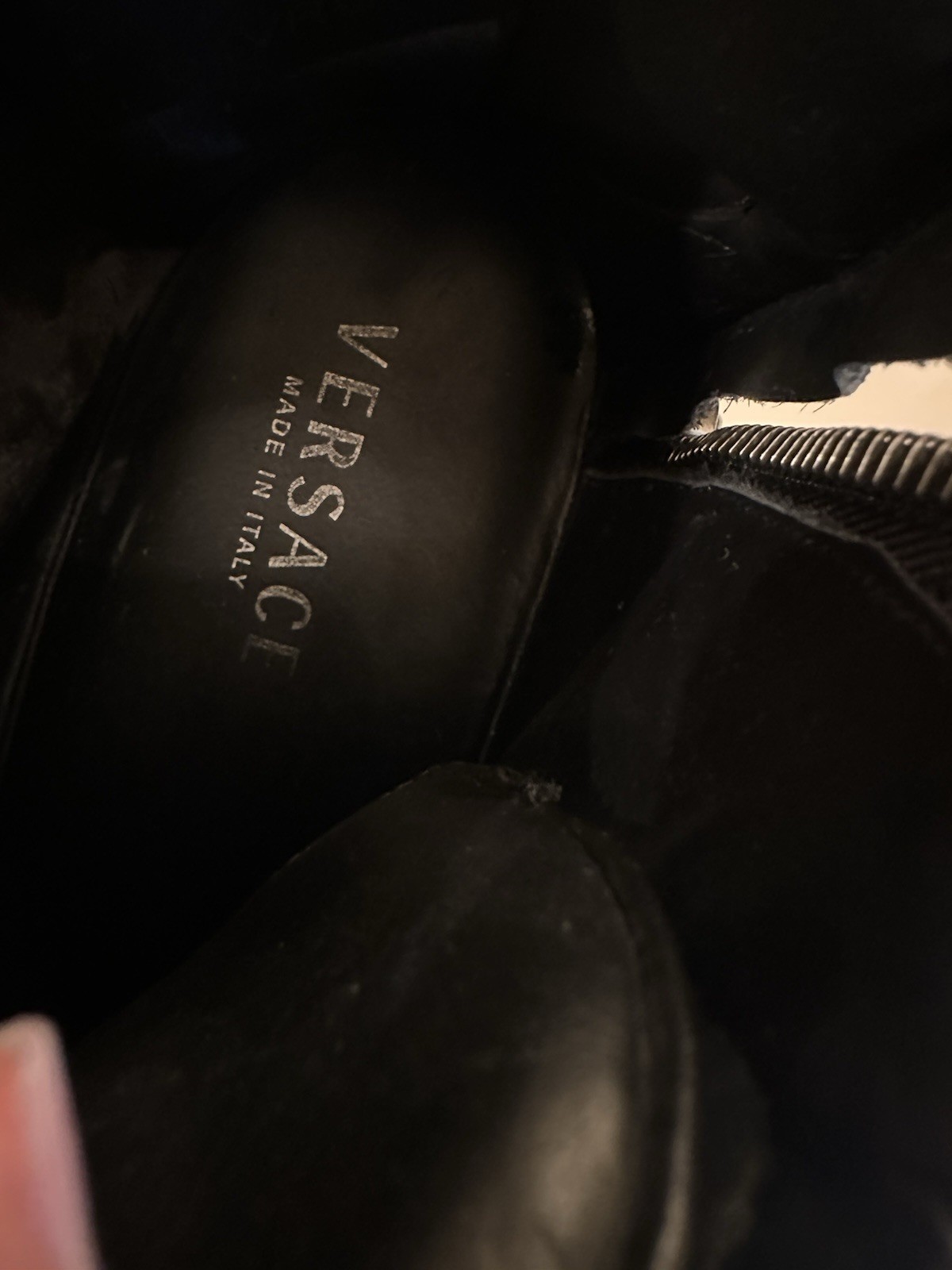 Versace Leather High Top Men Sneakers Size 42 thumbnail 9