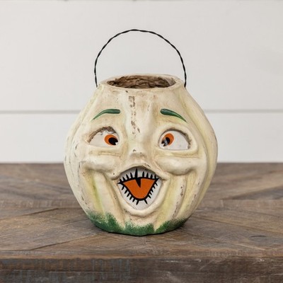 Ragon House White Jack O Lantern Bucket Lantern Choir Boy Retro Style Halloween