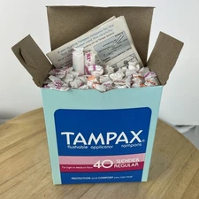 Vintage Tampax Tampons Slender Regular & Super+ 1984 Prop Movie Set New Open Box