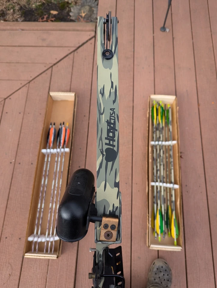 Paquete de arco compuesto Hoyt Pro Force Extreme XL diestro 55-70 lb 30" ajustable RARO Foto 4 de 4