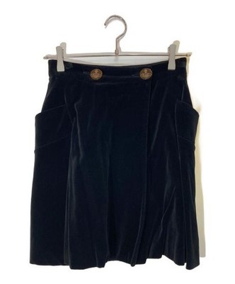 Vivienne Westwood REDLABEL orb skirtブラウン Vivienne Westwood RED LABEL Orb Button Velour Skirt black 16- | eBay