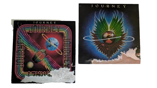JOURNEY Lot of 2 Records Evolution 1979 Departure 1980 CBS Records