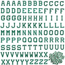 104 Pieces Letter Iron on Patches, Alphabet Sew on Appliques with Embroidered...