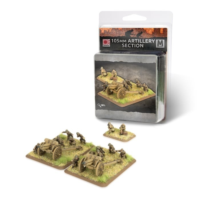 Japanese 105mm Field Artillery Section - Mid-War - Brand New - Flames of War
