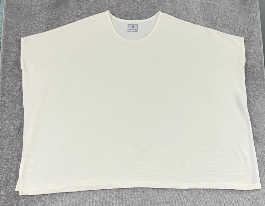 Dudley Stephens Poncho Sweater Womens Medium/Large Oversized Fleece Cream White