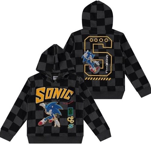Boys Sonic The Hedgehog Pullover Hoodie- Sonic, Tails, Shadow and Knuckles... - Picture 7 of 22