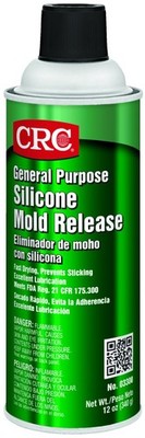 CRC Silicone Mold Release, 11.5 Wt Oz, Non-Staining, Non-Corrosive, and Fast-...