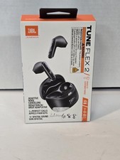 New JBL Tune Flex 2 Adaptive Noise Cancelling Earbuds Black ROA012131 