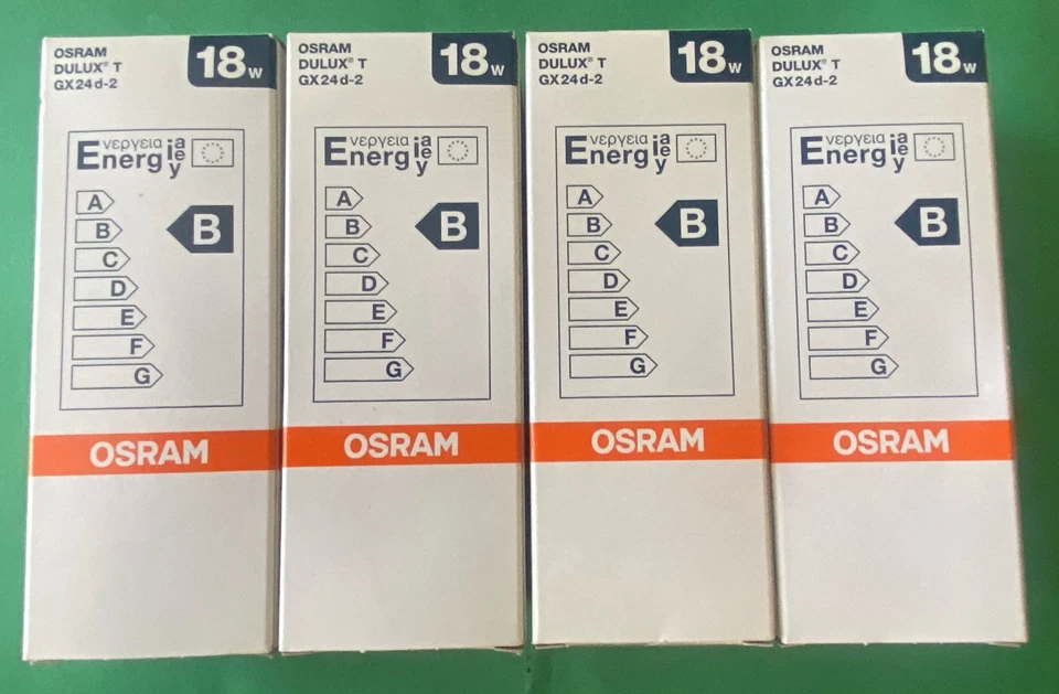 OSRAM Dulux T/E 18W/1200 lm LUMILUX GX24q-2 base 4 Pin Cool White 4 X PACK - Image 2 of 4