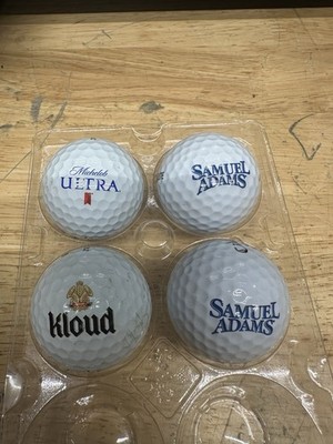 Logo Golf Balls Nicola Ultra, Samuel Adams Kloud 4 Balls Collection White