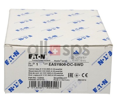 EATON STEUERRELAIS 800 SERIES SMARTWIRE-DT - EASY806-DC-SWD (NO)