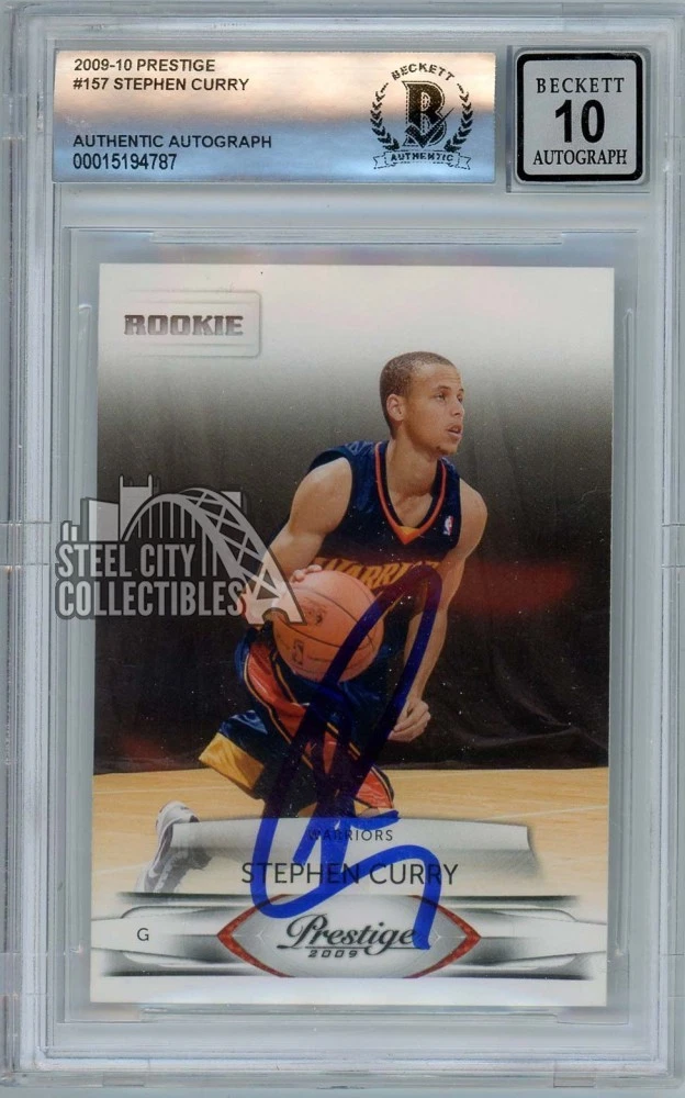 Panini Stephen Curry Basketball Original Autographed Sports