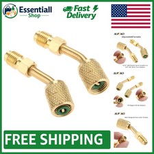 Effective R410A 2PC Adapter Set - 5/16" SAE Female to 1/4" Male for Mini Split